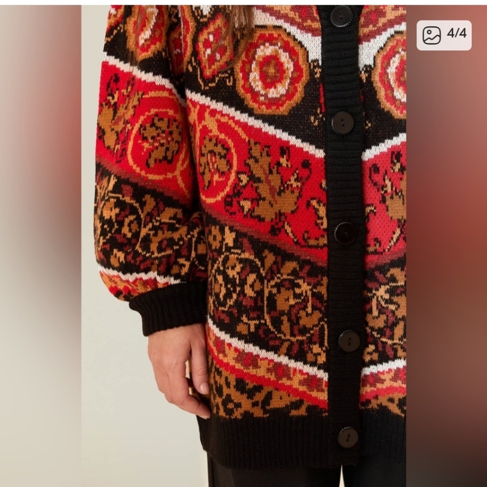 Farm Rio Tiles Cardigan - Picture 4 of 4